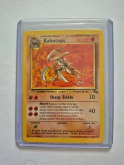 Kabutops 24/62 Fossil Unlimited Regular Pokemon Card NM - Image 1