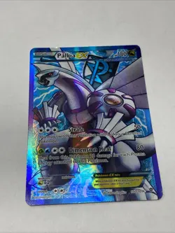 Palkia EX Full Art 100/101 Plasma Blast Holo Pokemon Card LP/Played - Image 2