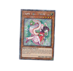 Yugioh Yu-Gi-Oh! Fairy Tail - Snow RA04-EN269 Platinum Secret Rare Card NM - Image 1