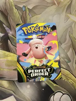 Pokemon TCG Perfect Order Trainer Tips Art Card Mega Clefable NM - Image 1