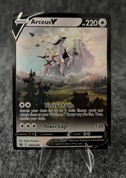 Pokemon TCG, SWSH: Sword and Shield Arceus V SWSH204 Promo Cards Holo, NM - Image 1