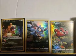 Pokemon 3 Card Galarian Gallery (GG) Lot, Riolu, Paras, Bidoof - Image 1