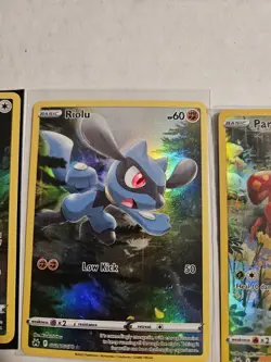 Pokemon 3 Card Galarian Gallery (GG) Lot, Riolu, Paras, Bidoof - Image 2