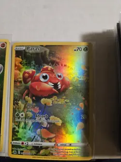 Pokemon 3 Card Galarian Gallery (GG) Lot, Riolu, Paras, Bidoof - Image 3