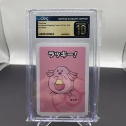 CGC Pristine 10 Chansey – Pokemon Playing Cards 2019 JPN Old Maid –Rare Japanese - Image 1