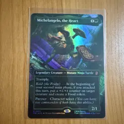 Michelangelo The Heart (FOIL) TMNT Teenage Mutant Ninja Turtles MTG Magic - Image 1