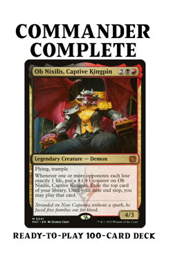 Ob Nixilis, Captive Kingpin DEATH BY 1,000 PINGS Magic Custom Commander Deck - Image 1
