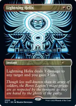 Lightning Helix BORDERLESS - 2005 - Secret Lair 30th Anniversary Countdown MTG - Image 1