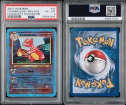 2002 Pokemon Legendary Collection #37 Charmeleon Reverse Foil PSA 6 - CLEAN COPY - Image 3