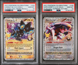 SEQUENTIAL PSA 10 LUXRAY & GARCHOMP LV.X CELEBRATIONS CLASSIC POKEMON BM - Image 1