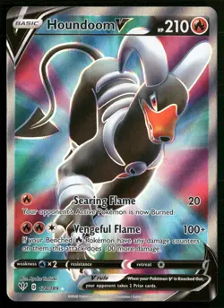 Houndoom V (Full Art) SWSH03: Darkness Ablaze 178/189 NM Pokemon TCG - Image 1