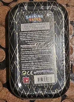 2021 Pokemon TCG Shining Fates Kyogre Art Mini Tin Sealed J20 Code 2 Boosters - Image 2