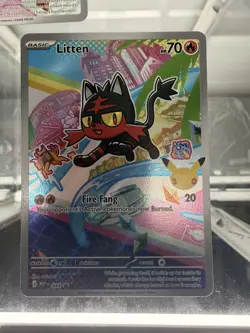 Pokemon 30th Anniversary First Partner Promo Trio Set: Rowlett, Litten, Popplio - Image 4