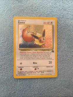 Eevee 11/53 Wotc Black Star Promo Holo Pokemon LP - Image 1
