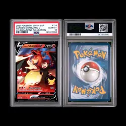 2021 POKEMON SWSH PROMO CELEBRATIONS COLLECTION LANCE'S CHARIZARD V PSA 10 - Image 3