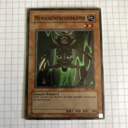 Yu-Gi-Oh! | Menschenfresserkafer | Super Rare | LOB-G088 | Exc- - Image 1