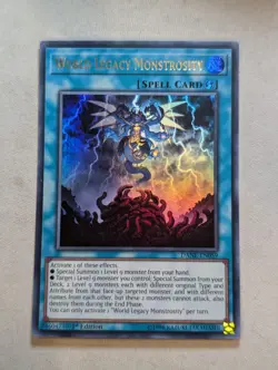 Yugioh World Legacy Monstrosity DANE-EN059 Ultra Rare 1st Edition - Image 1