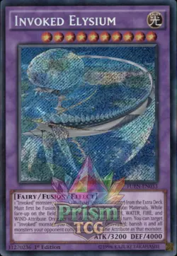 1st ed Invoked Elysium secret rare FUEN-EN033 Yugioh - Image 1