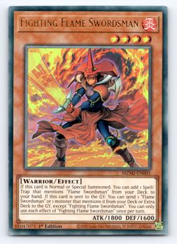 Fighting Flame Swordsman - MZMI-EN001 - Ultra Rare - 1st Edition Yugioh - Image 1