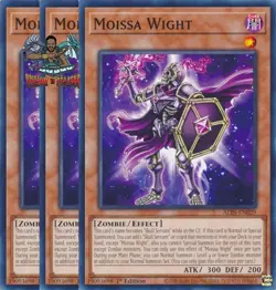 Yugioh! 3x Moissa Wight ALIN-EN029 Common 1st Ed NM - Image 1