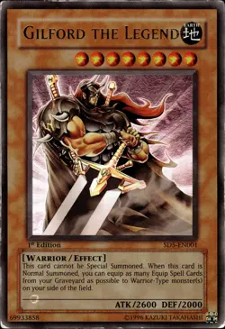 Gilford The Legend - Ultra Rare 1st Edition SD5-EN001 - HP - YuGiOh - Image 1