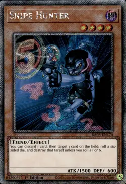 Snipe Hunter - Platinum Secret Rare 1st Edition RA03-EN170 - NM - YuGiOh - Image 1