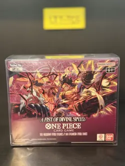 ⚡One Piece OP-11 A Fist of Divine Speed English Sealed Box W Case - 2 Left - Image 2
