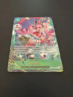 NM Perona (Japanese 3rd Anniversary Set - English Promo) OP12-034 OPCG - Image 2
