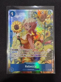 Rebecca (Alt Art) OP15-053 SR Adventure on KAMI's Island ONE PIECE ENGLISH NM - Image 1