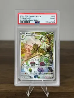 Floragato Holo Illustration Rare Paldea Evolved Pokemon TCG 197/193 PSA 9 Mint - Image 1