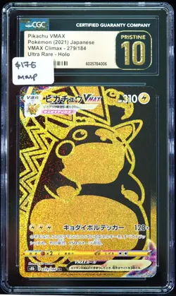 Pikachu VMAX #279/184 CGC 10 Pokemon Card - Image 1