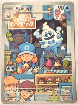 Pokemon Card - Vanillish (190/182) SV04: Paradox Rift Illustration Rare Holo - Image 1