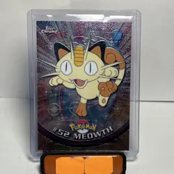 2000 Topps Chrome Series 1 Meowth #52 TV Animation Series Pokemon Card - Image 1