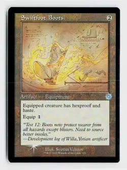 Swiftfoot Boots (Schematic) U The Brothers' War: Retro Frame Artifacts 121 NM - Image 1