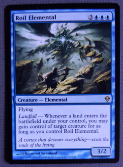 MTG Roil Elemental NM – Zendikar Rare Elemental Creature Landfall EDH - Image 1
