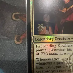Fire Lord Zuko [Prerelease] R 0221, NM Foil Promo, MTG Avatar The Last Airbender - Image 2