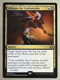 MTG / Glimpse the Unthinkable / IMA / #200 / Regular / Rare / NM - Image 1