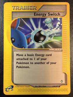 Energy Switch - 120/147 - WOTC e-Reader Aquapolis Set Pokemon Card - LP - Image 1