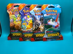 (4) Pokemon - Surging Sparks - Sleeved Booster Packs - Full Art Set BRAND NEW - Image 2