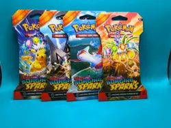 (4) Pokemon - Surging Sparks - Sleeved Booster Packs - Full Art Set BRAND NEW - Image 3