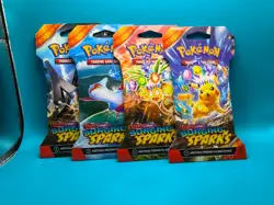 (4) Pokemon - Surging Sparks - Sleeved Booster Packs - Full Art Set BRAND NEW - Image 4