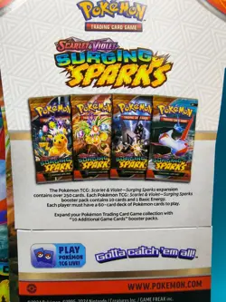 (4) Pokemon - Surging Sparks - Sleeved Booster Packs - Full Art Set BRAND NEW - Image 5