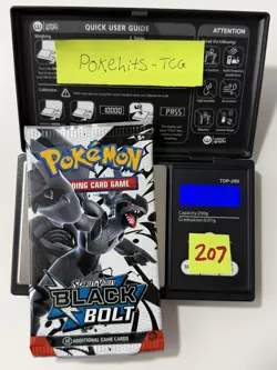 (HEAVY)🔥 22.74g Pokemon TCG Black Bolt Booster Pack Factory Sealed✅ - Image 1