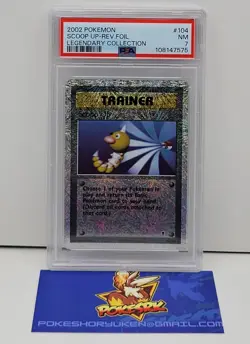 Pokemon 2002 PSA 7 Legendary Collection Scoop Up Reverse Holo 104/110 - Image 1
