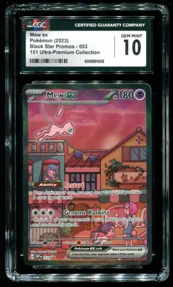 CGC 10 Mew ex 151 Ultra Premium Collection Promo 2023 Pokemon Card #053 - Image 1