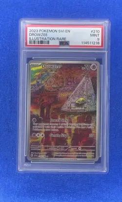 2023 POKEMON SVI EN-SCARLET & VIOLET ILLUSTRATION RARE #210 DROWZEE PSA 9 - Image 1