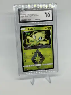 CGC 10 GEM MINT Pokemon Japanese Super-Burst Impact 015/095 Celebi - Image 1