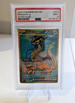 Pokemon Miraidon EX 243/091 Hyper Rare Paldean Fates 2024 PSA Graded 9 - Image 1