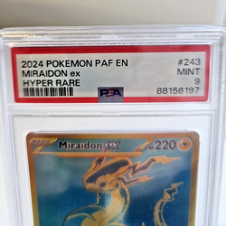 Pokemon Miraidon EX 243/091 Hyper Rare Paldean Fates 2024 PSA Graded 9 - Image 2