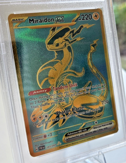 Pokemon Miraidon EX 243/091 Hyper Rare Paldean Fates 2024 PSA Graded 9 - Image 3
